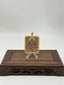 Akasagarbha Mini Regong Thangka Pendant, Hand‑Painted with Natural Himalayan Mineral Pigments
