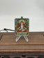 Akasagarbha Mini Regong Thangka Pendant, Hand‑Painted with Natural Himalayan Mineral Pigments