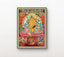 Yellow Jambhala Hand‑Painted Regong Thangka 76×53cm | Natural Mineral Pigments 76x53 cm