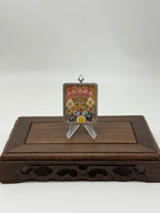Zhaxi Lhamo Mini Regong Thangka Pendant, Hand‑Painted with Natural Himalayan Mineral Pigments