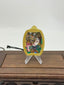 Zhaxi Lhamo Mini Regong Thangka Pendant, Hand‑Painted with Natural Himalayan Mineral Pigments
